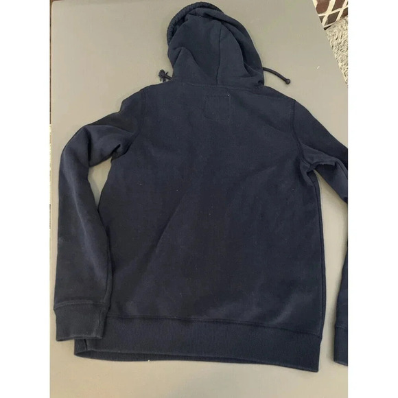 Hollister Mens S Pullover Long Sleeve Hoodie Sweatshirt Navy - Picture 4 of 4